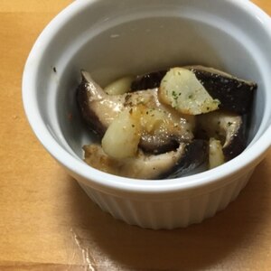 気分はエスカルゴ？！な、椎茸ソテー